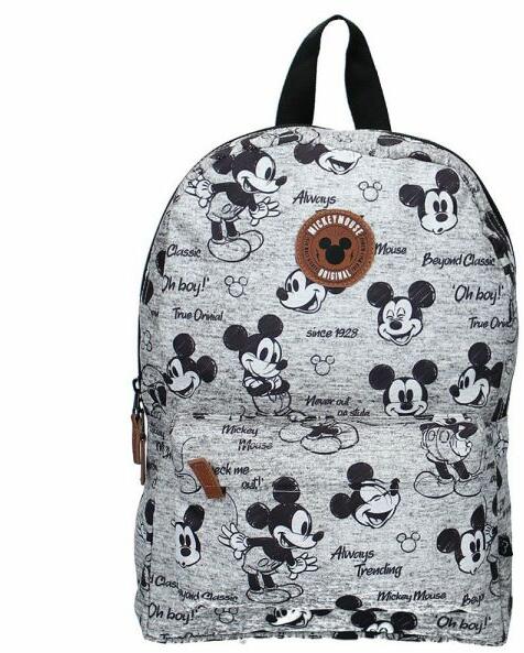 Vadobag Rucsac Mickey Mouse Never Out Of Style Grey, Vadobag, 33x23x12 cm  (088-1043) (Rucsac) - Preturi