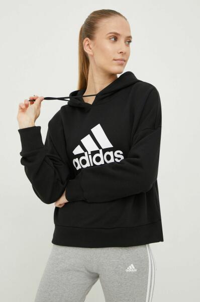 Vásárlás: Adidas pamut melegítőfelső fekete, női, nyomott mintás - fekete S  - answear - 26 990 Ft Női pulóver árak összehasonlítása, pamut melegítőfelső  fekete női nyomott mintás fekete S answear 26 990 Ft boltok