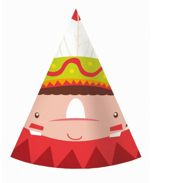 Indian Party, Indián parti kalap, csákó 6 db-os (MLG104660) - kidsfashion