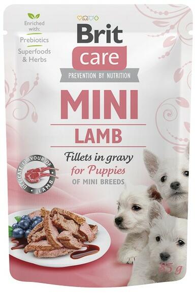 Brit 24x85g Brit Care Dog Mini Puppy Miel fileuri in sos hrana umeda caini  junior talie mica plic (104100826) (Hrana pentru caini) - Preturi