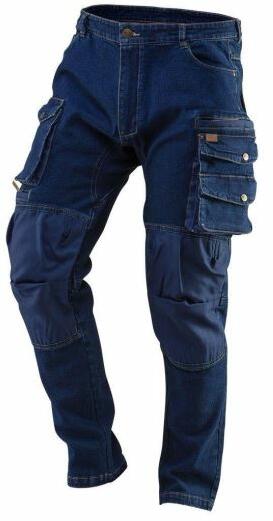 NEO TOOLS Pantaloni de lucru tip blugi, cu intariri pentru genunchi, model  Denim, marimea XS/46, NEO GartenVIP DiyLine (Îmbracăminte de lucru) -  Preturi