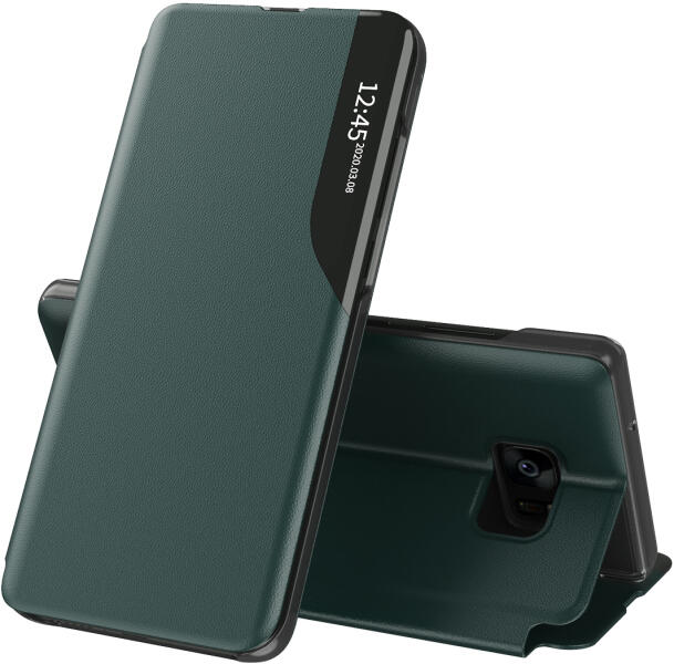 Techsuit Husa Samsung Galaxy S7 Edge Techsuit Flip Tip Carte Dark Green ( Husa telefon mobil) - Preturi