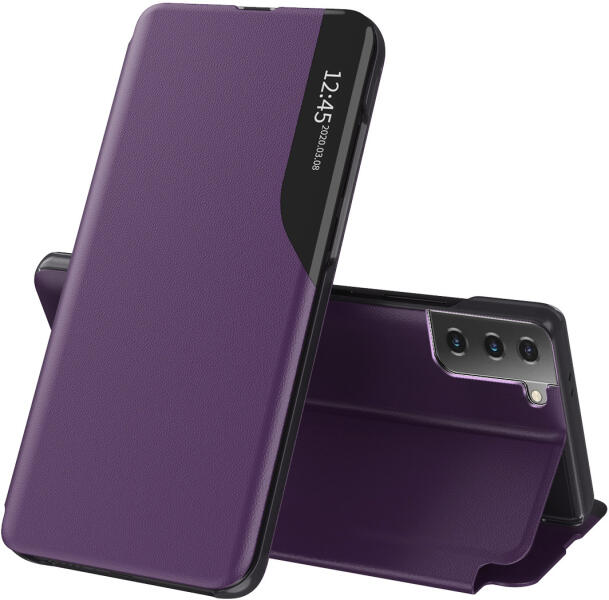 Techsuit Husa Samsung Galaxy S21 Plus Techsuit Flip Tip Carte Purple (Husa  telefon mobil) - Preturi