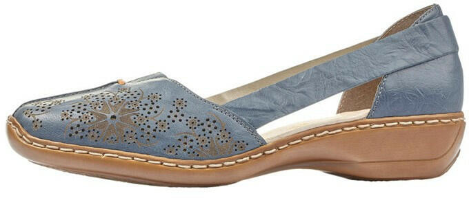RIEKER Pantofi dama, Rieker, 41396-12-Albastru, casual, piele naturala, cu  talpa joasa, albastru (Marime: 40) (Pantof dama) - Preturi