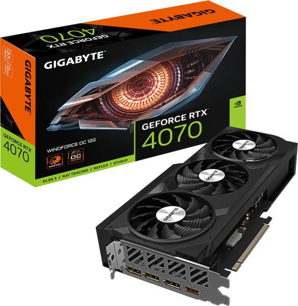 GIGABYTE GeForce RTX 4070 WINDFORCE 12G GDDR6X OC (GV-N4070WF3OC