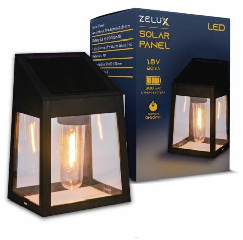 Vásárlás: Zelux napelemes lámpa led dekor izzóval Kültéri lámpa árak  összehasonlítása, Zeluxnapelemeslámpaleddekorizzóval boltok