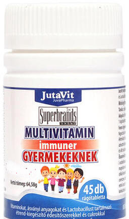 Vásárlás: JutaVit Multivitamin Immuner Gyermekeknek 45db Táplálékkiegészítő  árak összehasonlítása, Multivitamin Immuner Gyermekeknek 45 db boltok