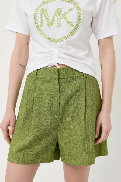 Vásárlás: MICHAEL Michael Kors vászon rövidnadrág zöld, mintás, magas derekú  - zöld 40 Női rövidnadrág árak összehasonlítása, vászon rövidnadrág zöld  mintás magas derekú zöld 40 boltok