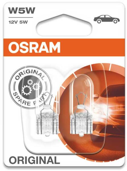 Vásárlás: OSRAM ORIGINAL W5W 5W 12V 2x (2825-02B) Autó izzó árak  összehasonlítása, ORIGINAL W 5 W 5 W 12 V 2 x 2825 02 B boltok