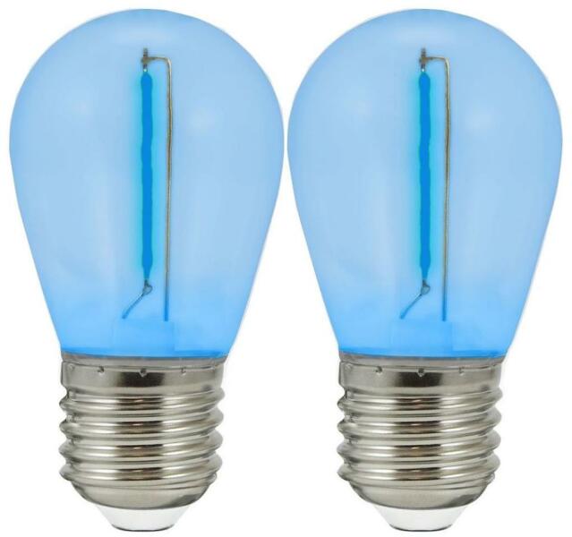 KÉSZLET 2x LED Izzó PARTY E27/0, 3W/36V kék SA1801 (SA1801)