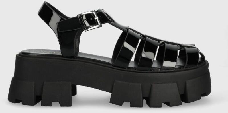 ALDO sandale Suzy femei, culoarea negru, cu platforma PPYX-OBD15U_99X ( Sandale dama) - Preturi
