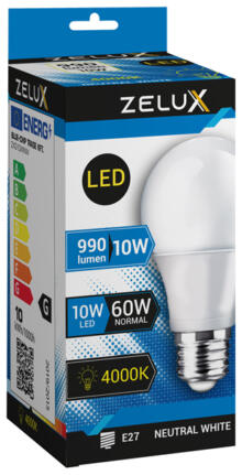 Led Globe 10W E27 4000K Gömb Izzó - lumino