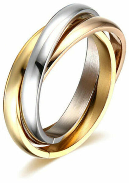 Vásárlás: Maria King Nemesacél 3 részes ezüst-arany-rose színű gyűrű, 7  (WEN1454) Gyűrű árak összehasonlítása, Nemesacél 3 részes ezüst arany rose  színű gyűrű 7 WEN 1454 boltok