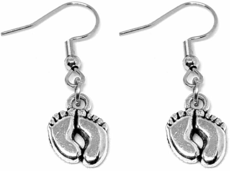 Vásárlás: Maria King Babatalp fülbevaló, ezüst színű (STM-581-f) Fülbevaló  árak összehasonlítása, Babatalp fülbevaló ezüst színű STM 581 f boltok