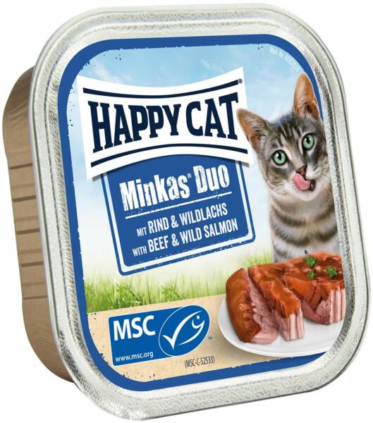 Minkas Duo beef & wild salmon 12x100 g