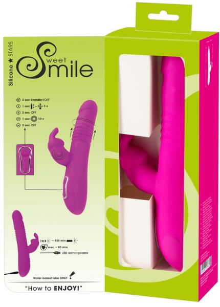 Rabbit Sweet ThrustingPearlRabbitVibrator Smile Vibrator összehasonlítása, árak Thrusting Vibrátor boltok Pearl Vásárlás: