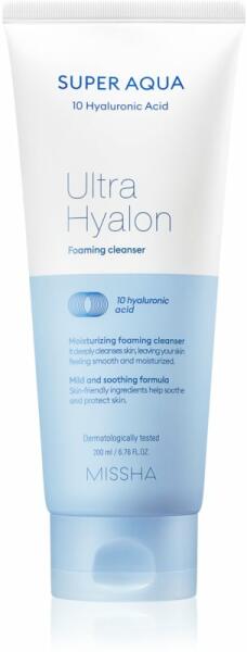 Super Aqua Ultra Hyalron Foaming Cleanser arctisztító hab 200 ml