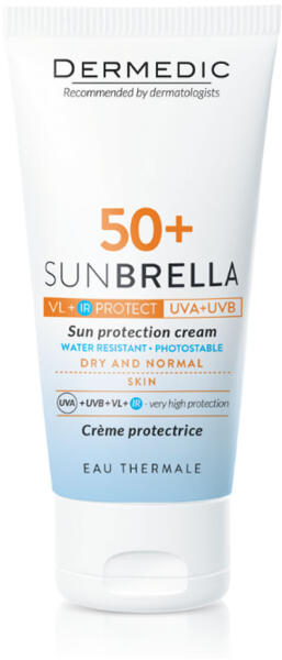 Sunbrella fényvédő arckrém száraz/normál bőrre SPF 50+ 50ml