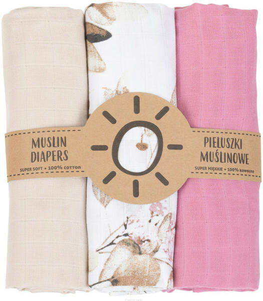 Vásárlás: MT Textil MTT Textil pelenka 3 db + Mosdatókesztyű - Bézs,  Rózsaszín - virágok Textilpelenka árak összehasonlítása, MTT Textil pelenka  3 db Mosdatókesztyű Bézs Rózsaszín virágok boltok