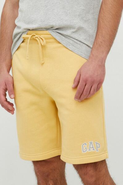Gap pantaloni scurti barbati, culoarea galben PPYX-SZM017_17X (Pantalon  scurt dama) - Preturi