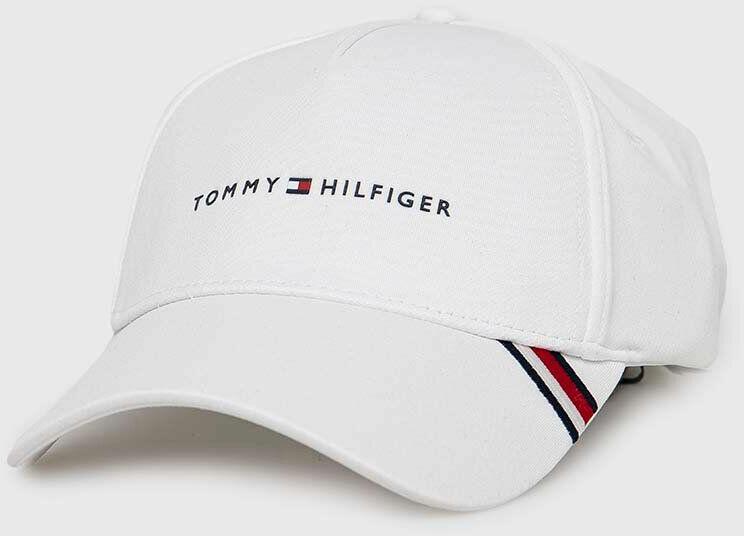 Tommy Hilfiger sapca culoarea alb, cu imprimeu PPYX-CAM040_00X preturi - Tommy  Hilfiger sapca culoarea alb, cu imprimeu PPYX-CAM040_00X magazine