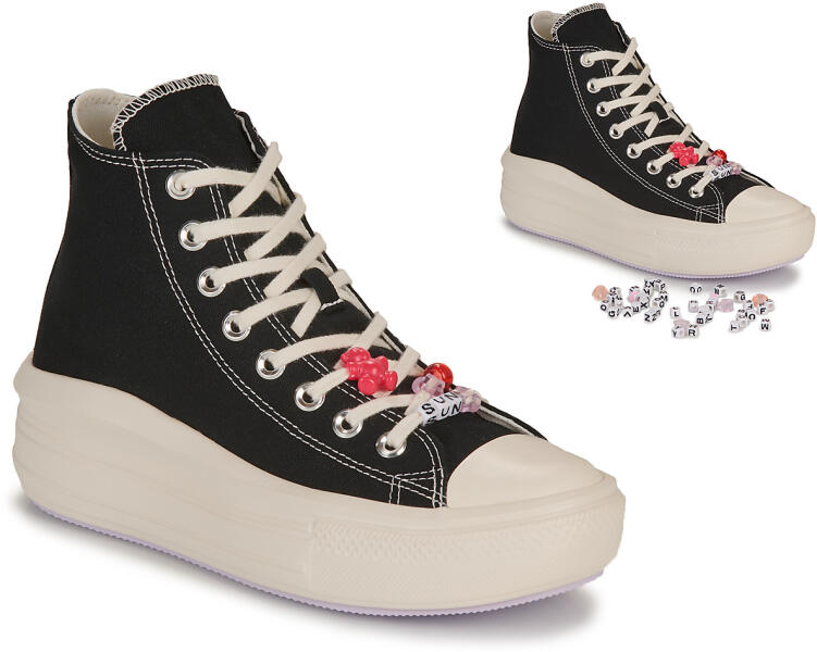Converse Pantofi sport stil gheata Femei CHUCK TAYLOR ALL STAR MOVE-POP  WORDS Converse Negru 38 (Încălţăminte sport) - Preturi