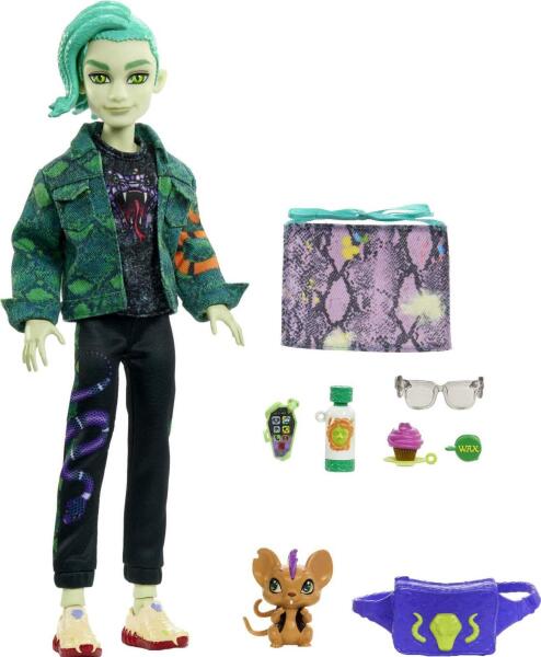 Vásárlás: Mattel Monster High baba, Deuce Gorgon kiegészítőkkel és kisállat  egérrel Barbie baba árak összehasonlítása, Monster High baba Deuce Gorgon  kiegészítőkkel és kisállat egérrel boltok