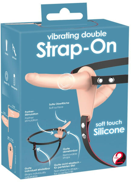 Vibrating Double Strap-On
