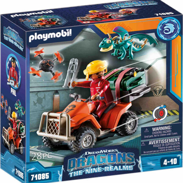Playmobil - Dragons: Vehiculul Lui Icaris Si Phil (PM71085) - ejuniorul ( Playmobil) - Preturi