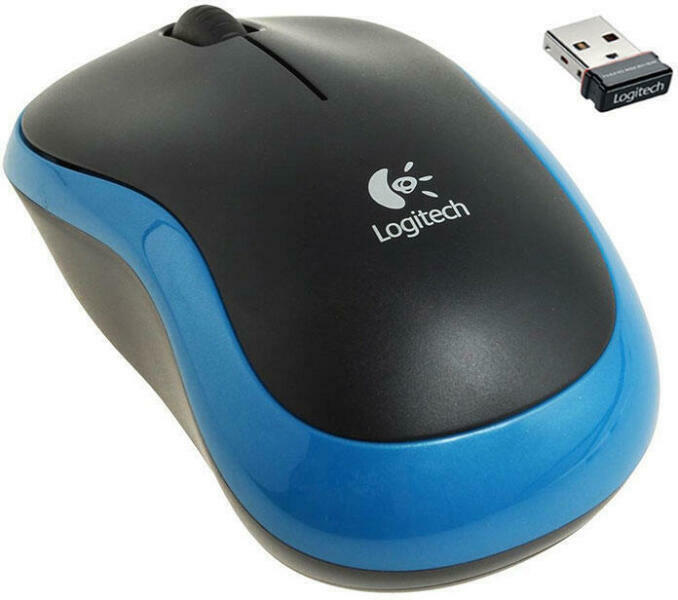 Logitech M185 Black/Blue (910-002236) Mouse - Preturi