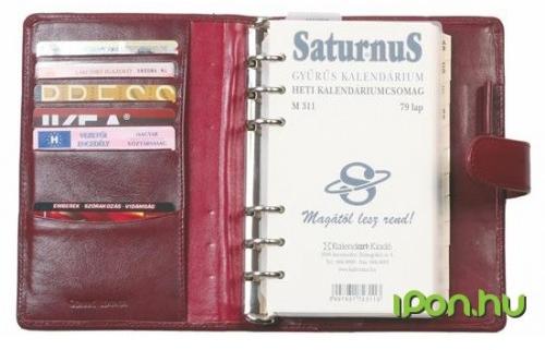 Vásárlás: Saturnus Gyűrűs kalendárium betétlapokkal marhabőr L Gyűrűs  kalendárium árak összehasonlítása, GyűrűskalendáriumbetétlapokkalmarhabőrL  boltok