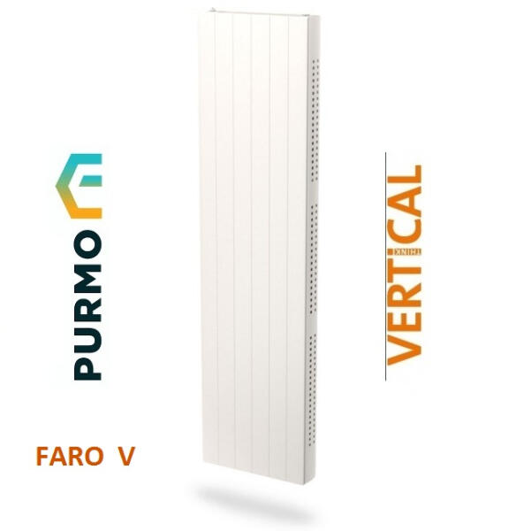 Purmo Radiator decorativ vertical din otel, tip 21 1950x600 alb, Purmo Faro  V (Radiator / convector) - Preturi