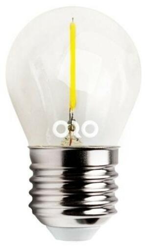 ORO-E27-G45-FL-CLARO-1, 3W-WW FILAMENT, A+, 55lm, 2700K (ORO04149) (ORO04149)