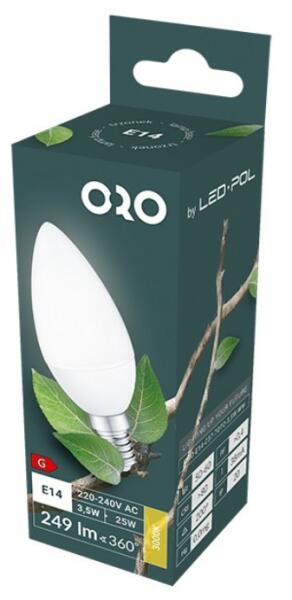 Oro-e14-c37-toto-3, 5w-ww Fényforrás (oro03068) (oro03068)