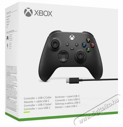 Microsoft Xbox fekete vezeték nélküli kontroller + USB-C kábel vásárlás,  olcsó Microsoft Xbox fekete vezeték nélküli kontroller + USB-C kábel árak,  Microsoft Kábel, csatlakozó akciók