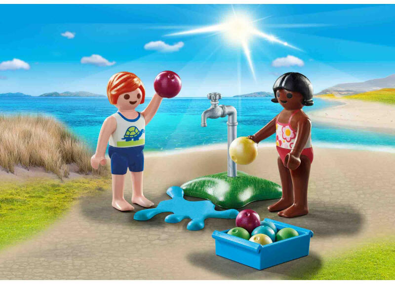 Playmobil - Figurine Copii Cu Baloane De Apa (71166) (Playmobil) - Preturi