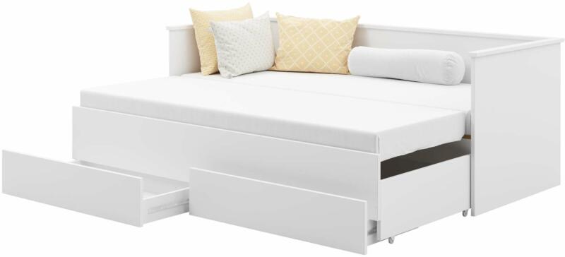 Vásárlás: Kobi Helios kihúzható Ifjúsági ágy matraccal és ágyneműtartóval -  fehér (HELIOS/200x80/B) Gyerekágy árak összehasonlítása, Helios kihúzható  Ifjúsági ágy matraccal és ágyneműtartóval fehér HELIOS 200 x 80 B boltok