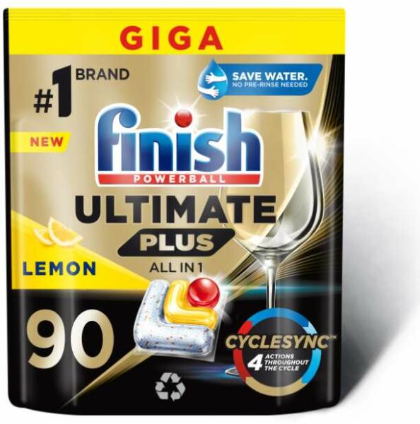 Vásárlás: Finish Ultimate Plus All in 1 - Lemon mosogatógép kapszula 90 db  Gépi mosogatószer, öblítőszer árak összehasonlítása, Ultimate Plus All in 1  Lemon mosogatógép kapszula 90 db boltok