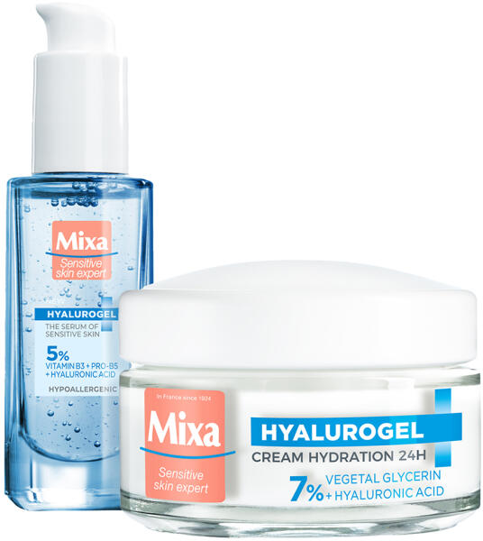 Vásárlás: Mixa Hyalurogel szérum és hidratáló krém csomag (30+50 ml) Arckrém  árak összehasonlítása, Hyalurogel szérum és hidratáló krém csomag 30 50 ml  boltok