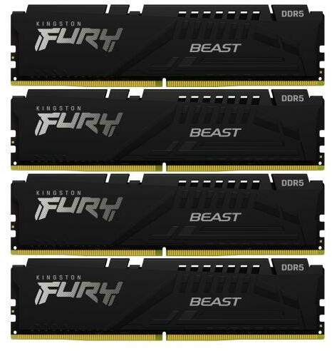 FURY Beast 64GB (4x16GB) DDR5 5200MHz KF552C40BBK4-64