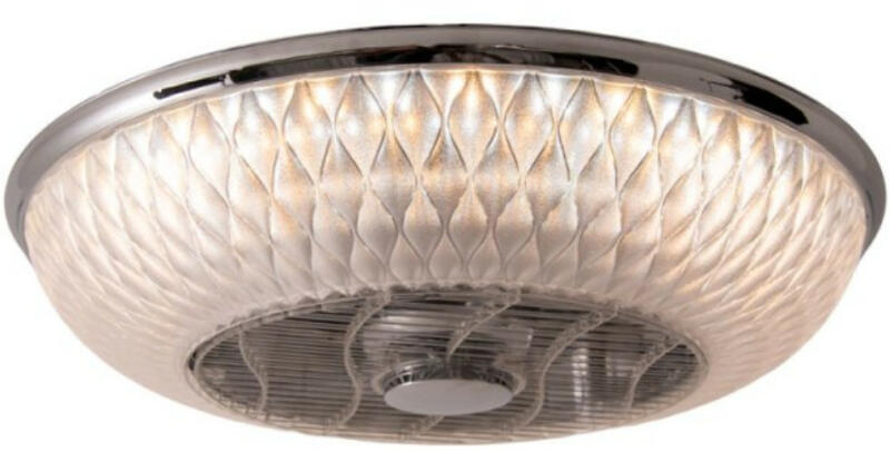 Szabályozható mennyezeti ventilátoros LED lámpa távirányítóval, fekete  (Viento) (1379131)