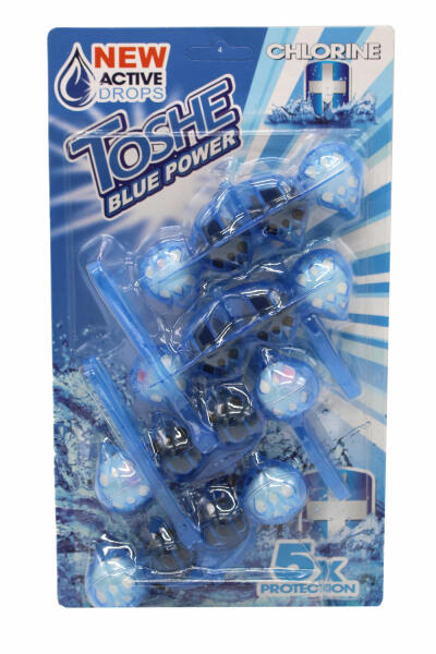 WC illatosító - Toshe Blue Power 4x55g Chlorine