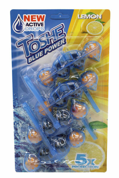 WC illatosító - Toshe Blue Power 4x55g Lemon