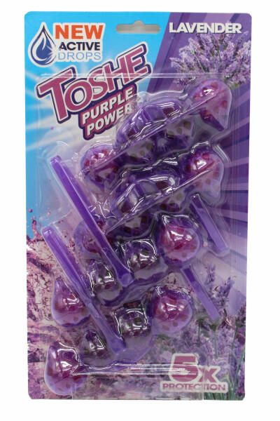WC illatosító - Toshe Purple Power 4x55g Lavender