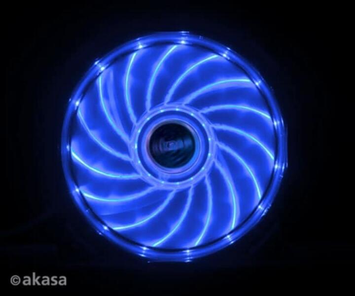Akasa Vegas LED 120mm Blue (AK-FN091-BL) PC hűtő vásárlás, olcsó Számítógép  hűtő akció, Akasa Vegas LED 120mm Blue (AK-FN091-BL) cooler árak