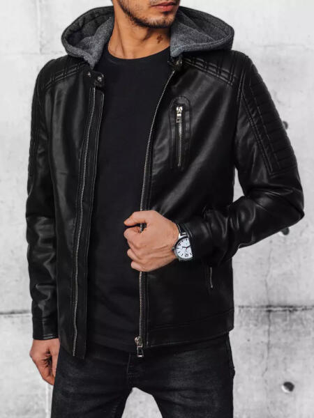Vásárlás: BASIC Fekete férfi kapucnis bőrdzseki TX4329 Méret: M Férfi dzseki  árak összehasonlítása, Fekete férfi kapucnis bőrdzseki TX 4329 Méret M  boltok