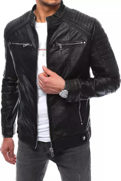 Vásárlás: BASIC Fekete műbőr kabát vállvarrással TX4070 Méret: L Férfi  dzseki árak összehasonlítása, Fekete műbőr kabát vállvarrással TX 4070  Méret L boltok