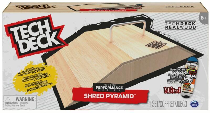 Tech Deck Set mini skateboard cu rampa din lemn, Tech Deck, Shred Pyramid,  20136530 (Masinute) - Preturi