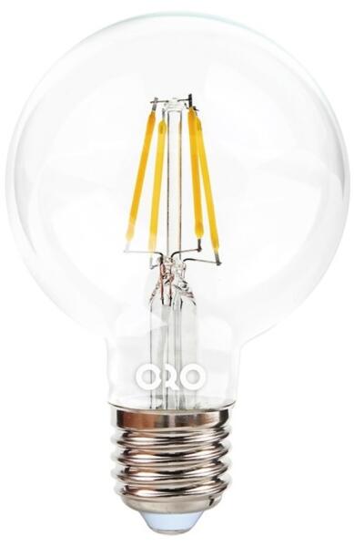 ORO-E27-G80-FL-CLARO-6W-DIMM-DW FILAMENT, F, 550lm, 4000K (ORO04177) (ORO04177)