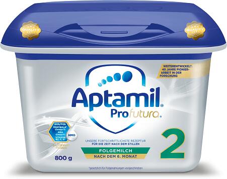 NUTRICIA Lapte praf ProFutura 2 Duo Biotik, 6 - 12 luni, 800 g, Aptamil  (Formula de lapte praf) - Preturi
